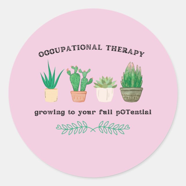 Occupational Therapy Sticker (Front)