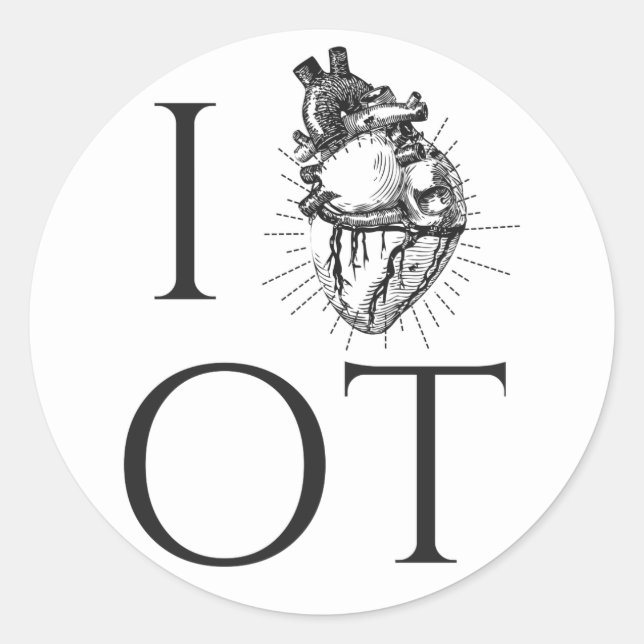 Occupational Therapy Stickers Round (Front)