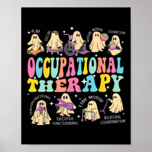 Occupational Therapy Therapist Halloween Spooky Ot Poster