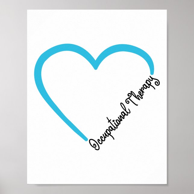 Occupational Therapy | Therapist | Heart Poster (Front)