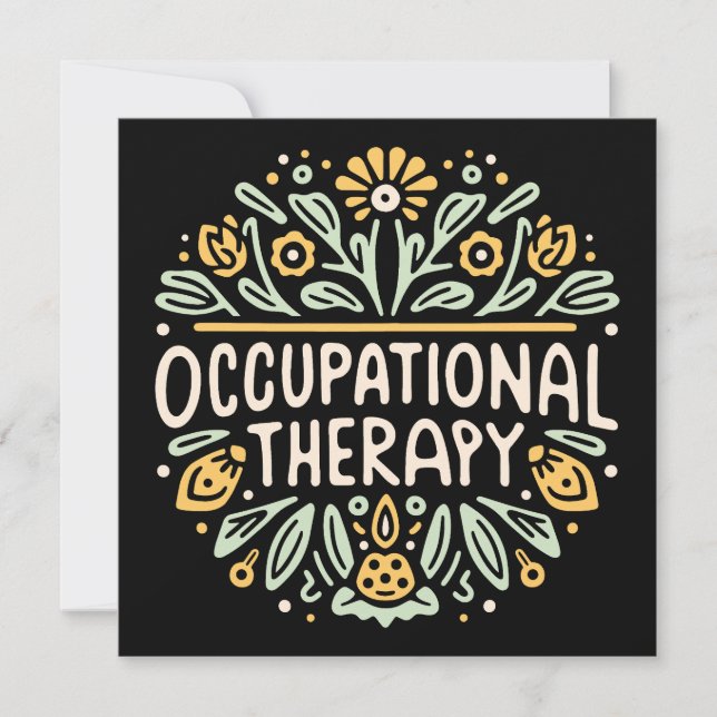 Occupational therapy therapist invitation (Front)