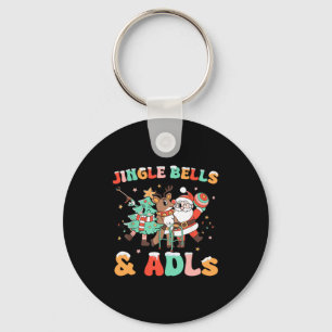 Occupational Therapy Xmas Reindeer Santa Adls New Key Ring