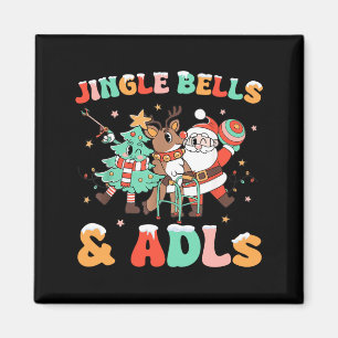 Occupational Therapy Xmas Reindeer Santa Adls New Magnet