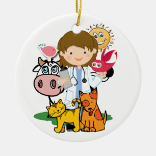 Occupations - Veterinarian - SRF Ceramic Tree Decoration