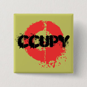 OCCUPY 15 CM SQUARE BADGE