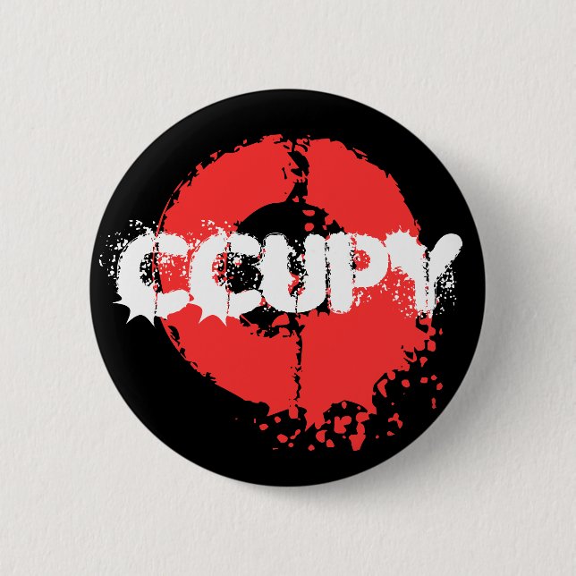 OCCUPY 6 CM ROUND BADGE (Front)
