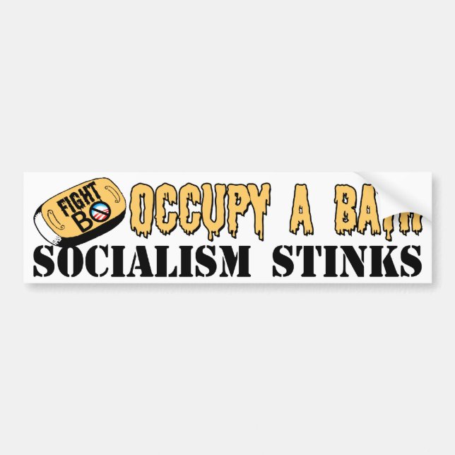 Occupy A Bath: Fight B.O. Bumper Sticker (Front)