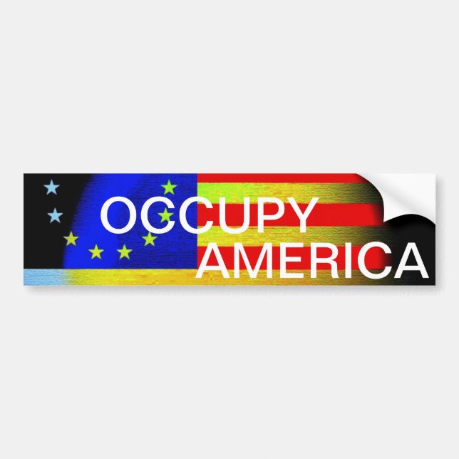 OCCUPY AMERICA BUMPER STICKER (Front)