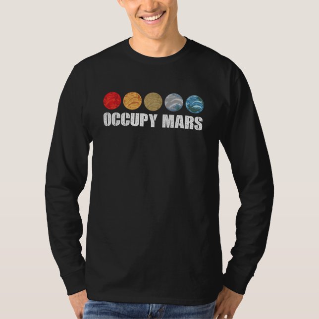 Occupy and Terraforming Mars T-Shirt (Front)