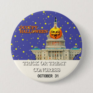Occupy Halloween 7.5 Cm Round Badge