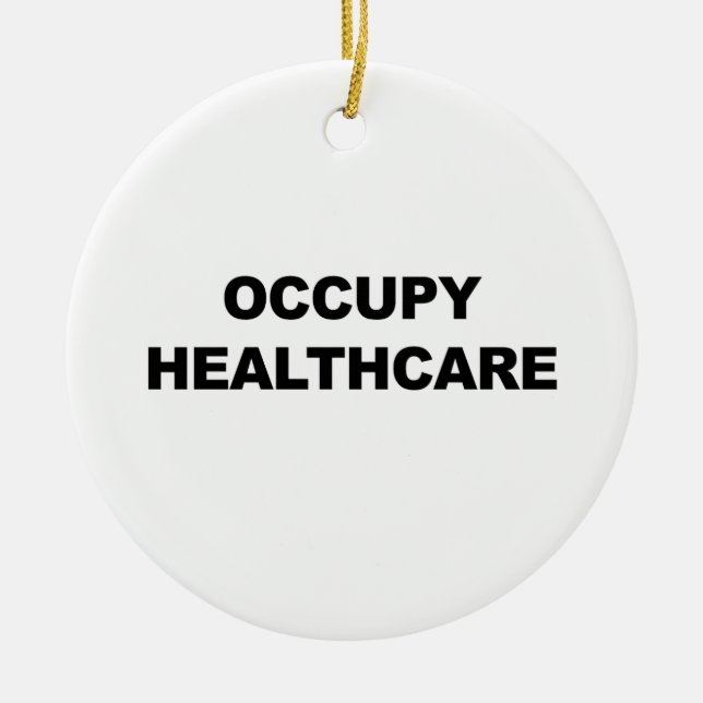 OCCUPY HEALTHCARE CERAMIC TREE DECORATION (Front)