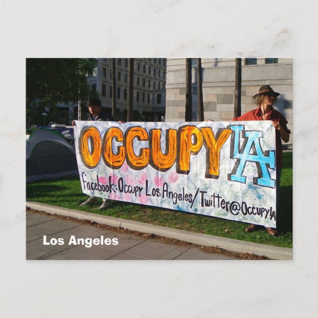 Occupy LA Postcard! Postcard (Front)