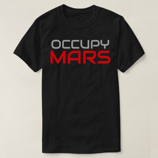 Occupy Mars Classic TShirt (Design Front)