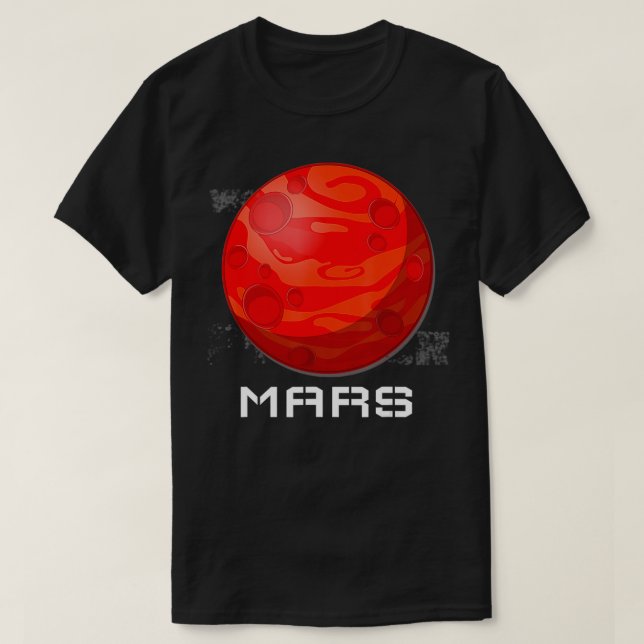 Occupy Mars Planet Design  T-Shirt (Design Front)
