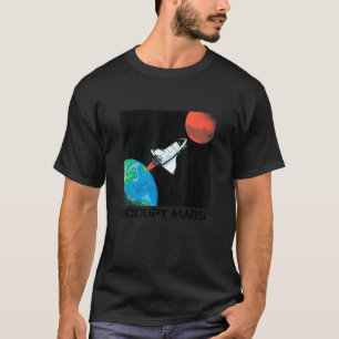 Occupy Mars Retro Vintage 3 T-Shirt