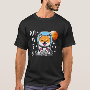 Occupy Mars Space Race Shiba Star Dog USA America T-Shirt