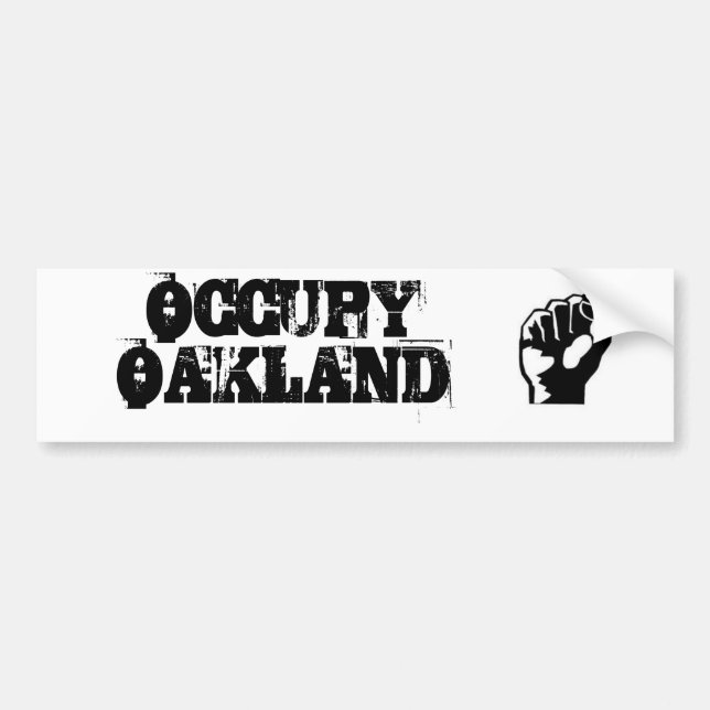 Occupy Oakland Bumper Sticker (Front)