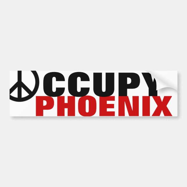 OCCUPY PHOENIX BUMPER STICKER (Front)
