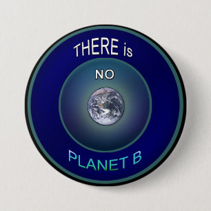 Occupy Planet Earth "There is NO Planet B" Button