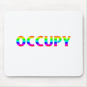 Occupy Rainbow Mouse Pad