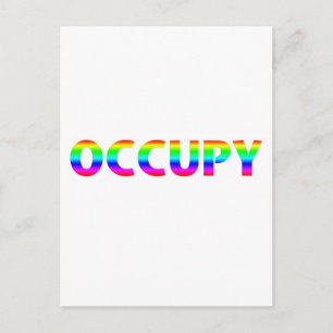 Occupy Rainbow Postcard