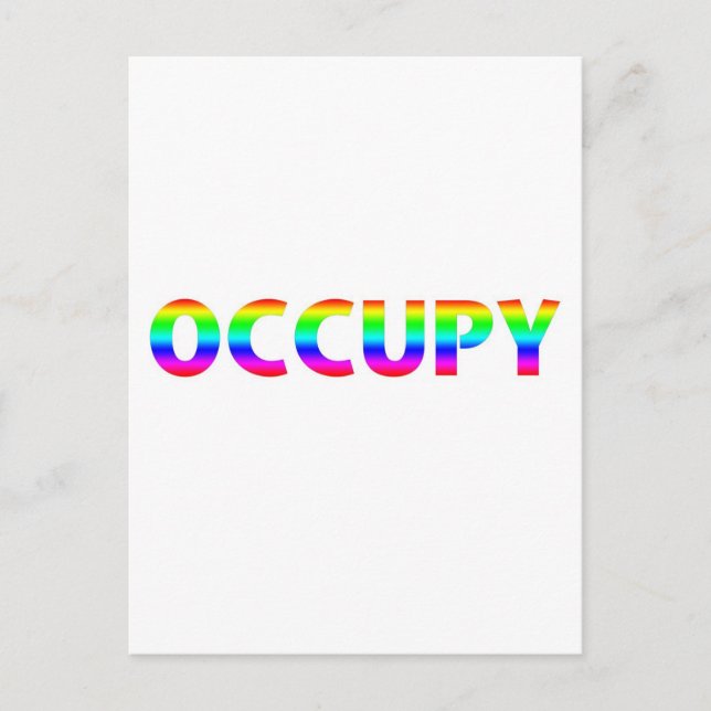 Occupy Rainbow Postcard (Front)