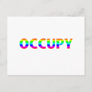 Occupy Rainbow Postcard
