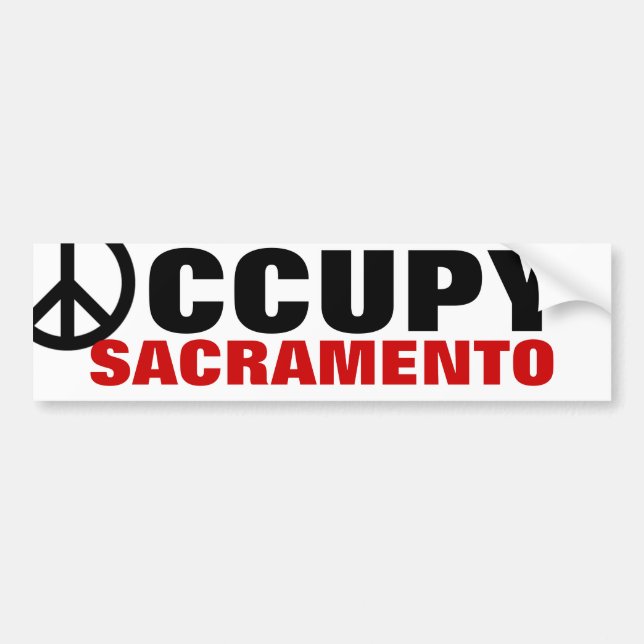 OCCUPY SACRAMENTO BUMPER STICKER (Front)