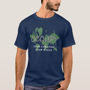 OCCUPY T-Shirt Customise Location Text Template