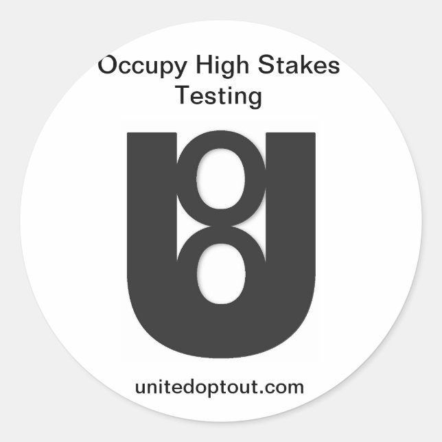 Occupy Testing Stickers (Front)