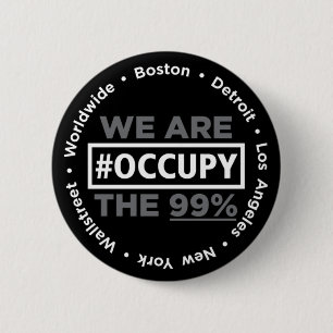 Occupy Wall Street and Worldwide Button
