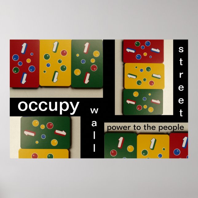 occupy wall street power to the people poster (Front)