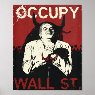 Occupy Wallstreet Print, Value Poster Paper 
