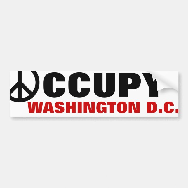 OCCUPY WASHINGTON D.C. BUMPER STICKER (Front)