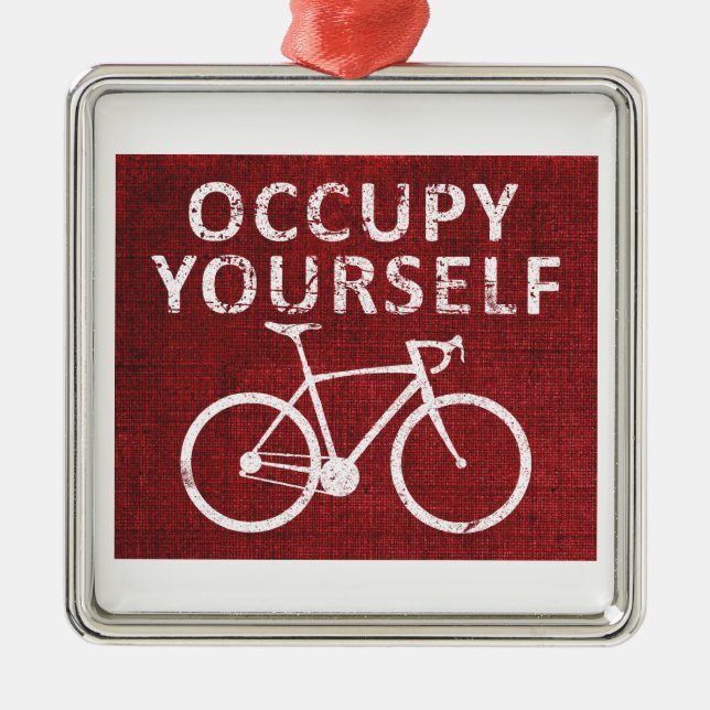 Occupy Yourself Metal Tree Decoration (Front)