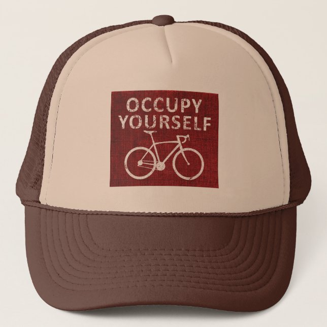 Occupy Yourself Trucker Hat (Front)