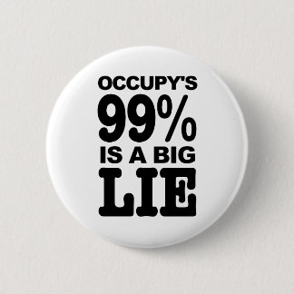 Occupy's 99% is a Big Lie 6 Cm Round Badge
