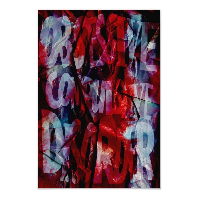 OCD Awareness, Colour Theory Poster (Textured) (Front)