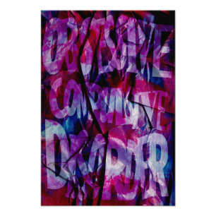 OCD Awareness, Colour Theory Poster (Textured)