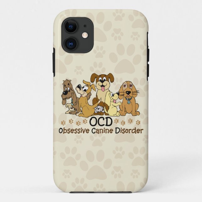 OCD Obsessive Canine Disorder Case-Mate iPhone Case (Back)