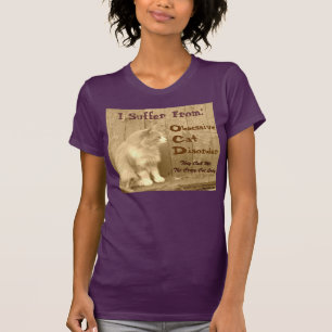 OCD: Obsessive Cat Disorder Shirt - Gold