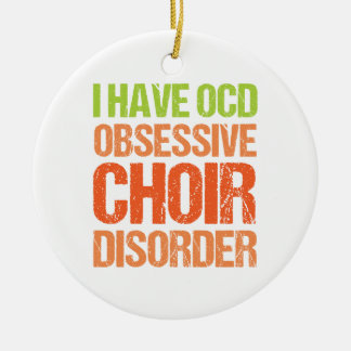 OCD - Obsessive Choir Disorder Ceramic Tree Decoration