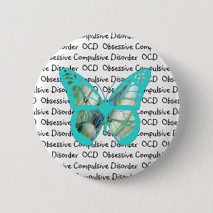 OCD Obsessive Compulsive Disorder Awareness 6 Cm Round Badge