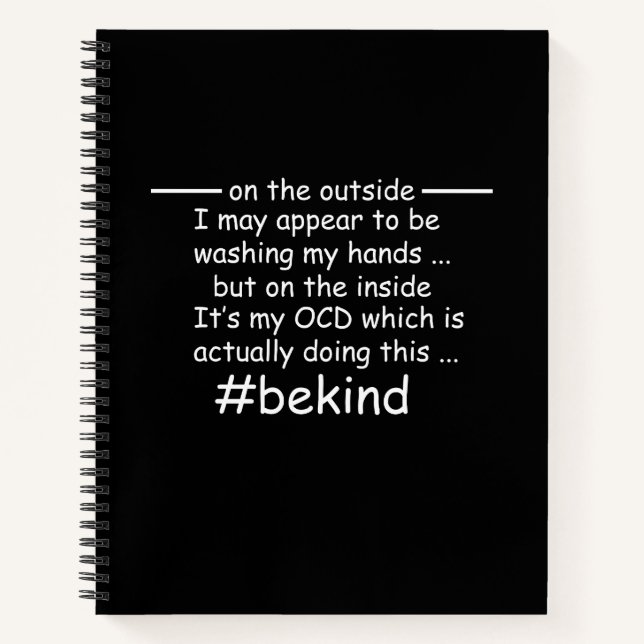 OCD - Obsessive Compulsive Disorder Awareness Notebook (Front)