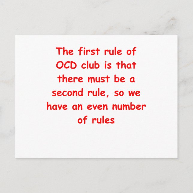 ocd postcard (Front)