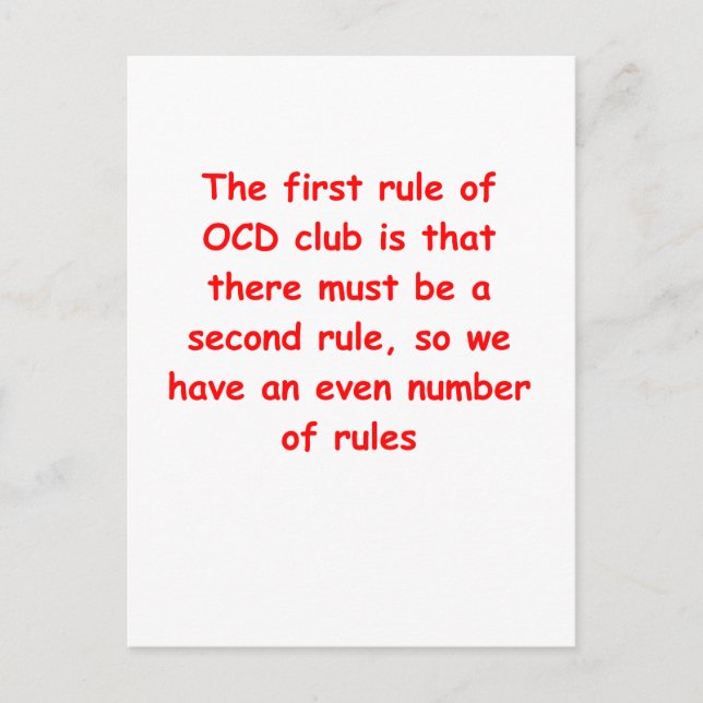 ocd postcard (Front)