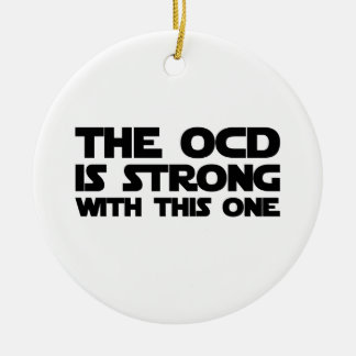 OCD Strong Ceramic Tree Decoration