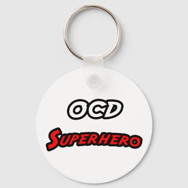 OCD Superhero Key Ring (Front)