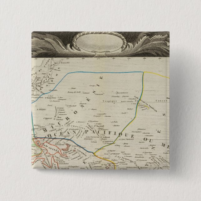 Ocean 15 Cm Square Badge (Front)