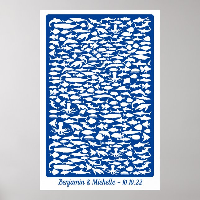 Ocean - 250 Signature Guest Book Alternative (Front)